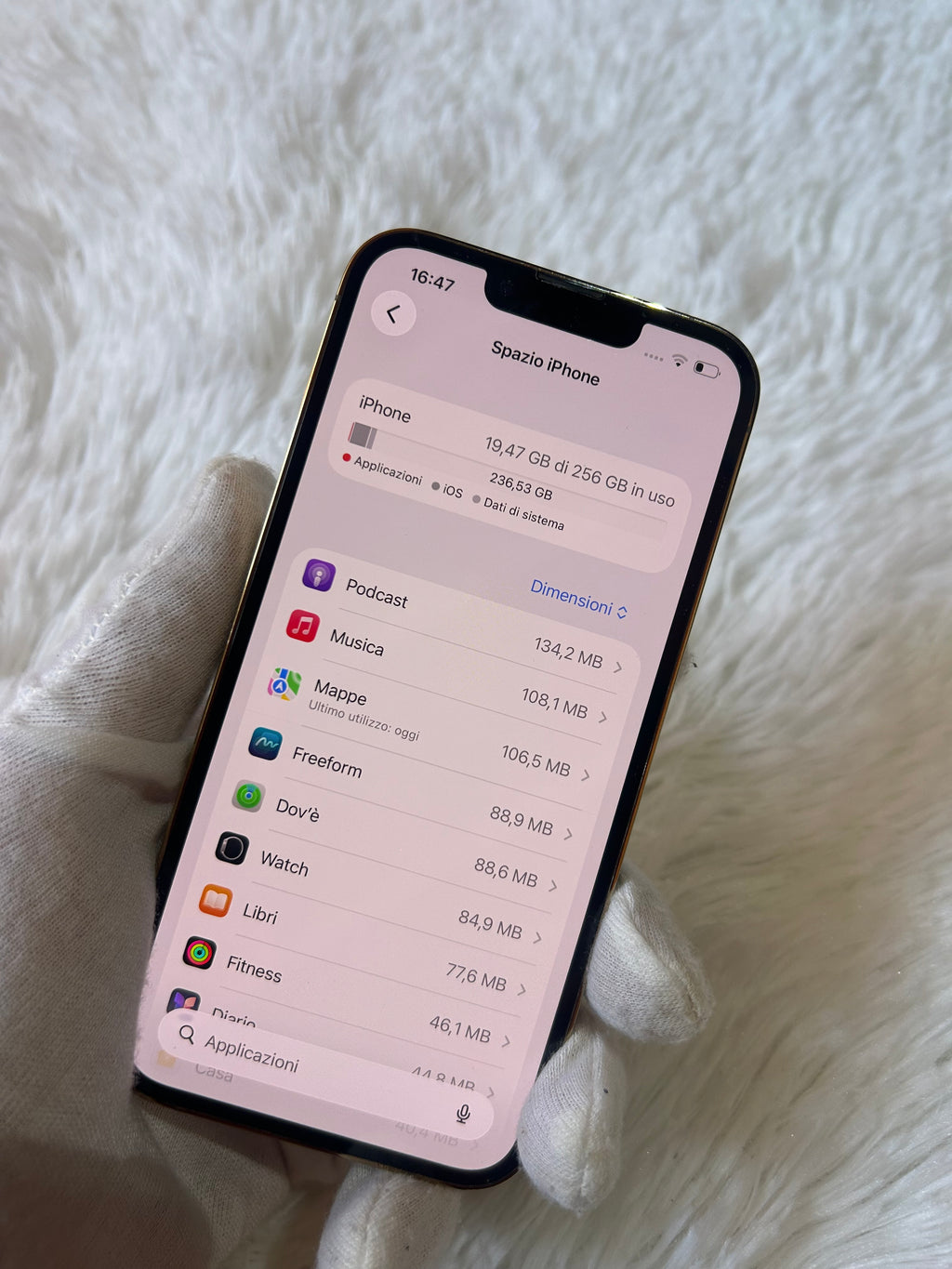 iPhone 13 Pro 256 Gb Gold - Batteria 87%