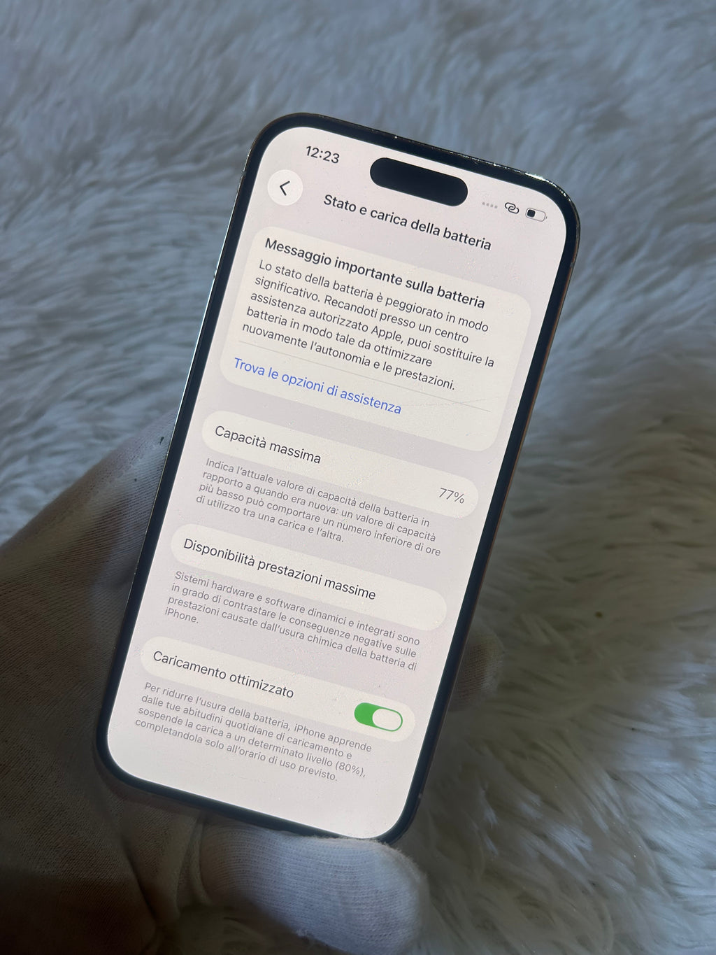 iPhone 14 Pro Silver 256 Gb - Batteria 77%