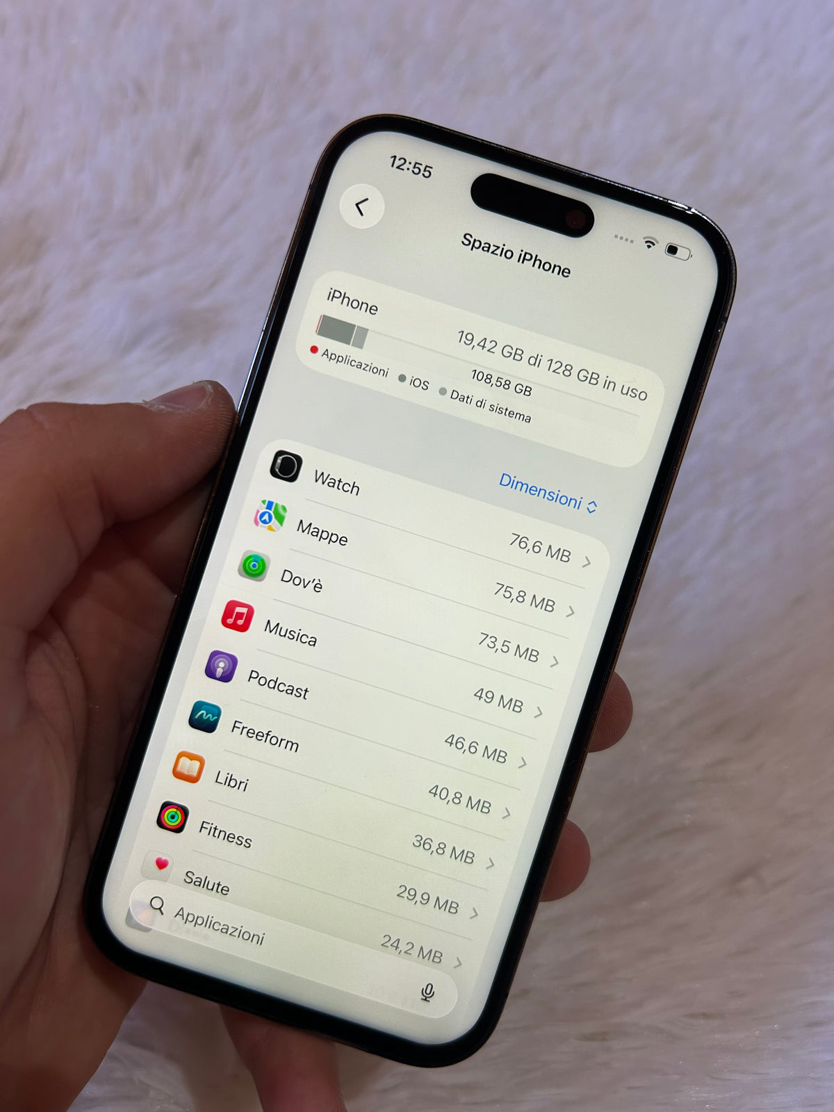 iPhone 14 Pro 128 Gb Deep Purple - Batteria 100%