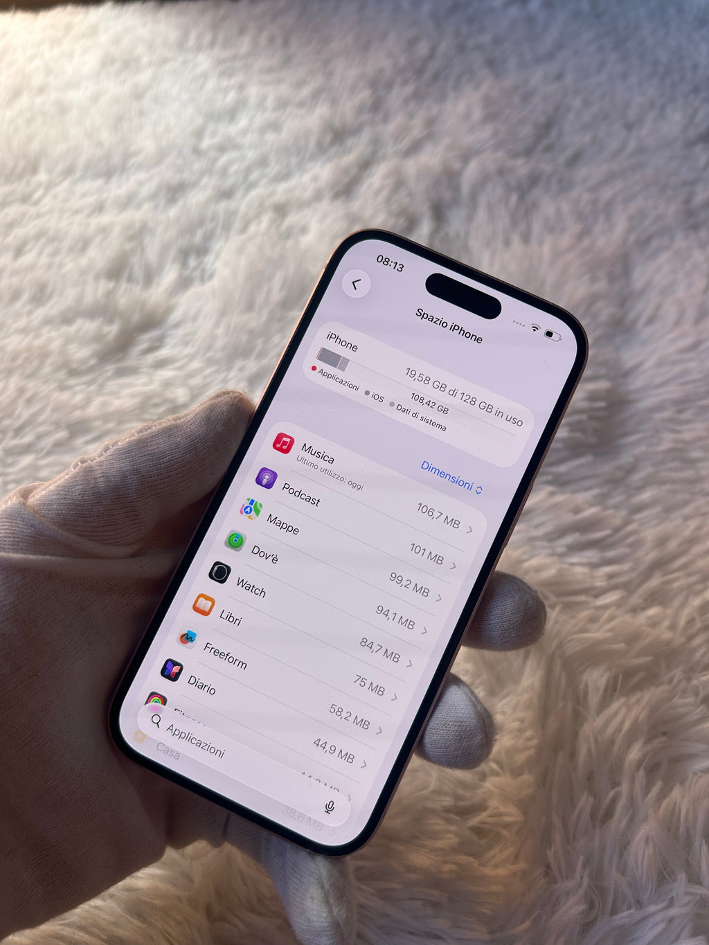 iPhone 15 Rosa 128 Gb - Batteria 84%
