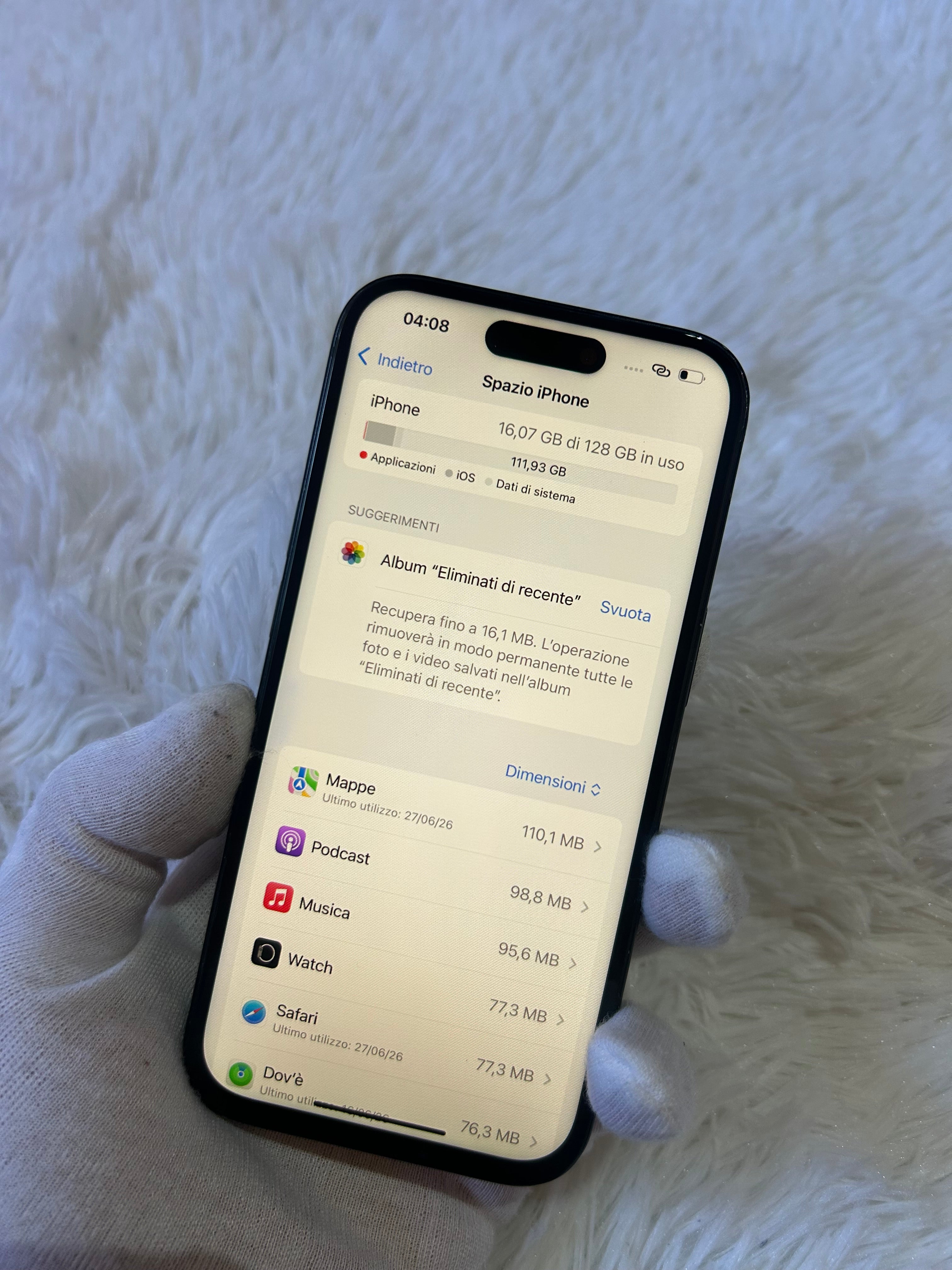 iPhone 15 128 Gb Nero - Batteria 100%