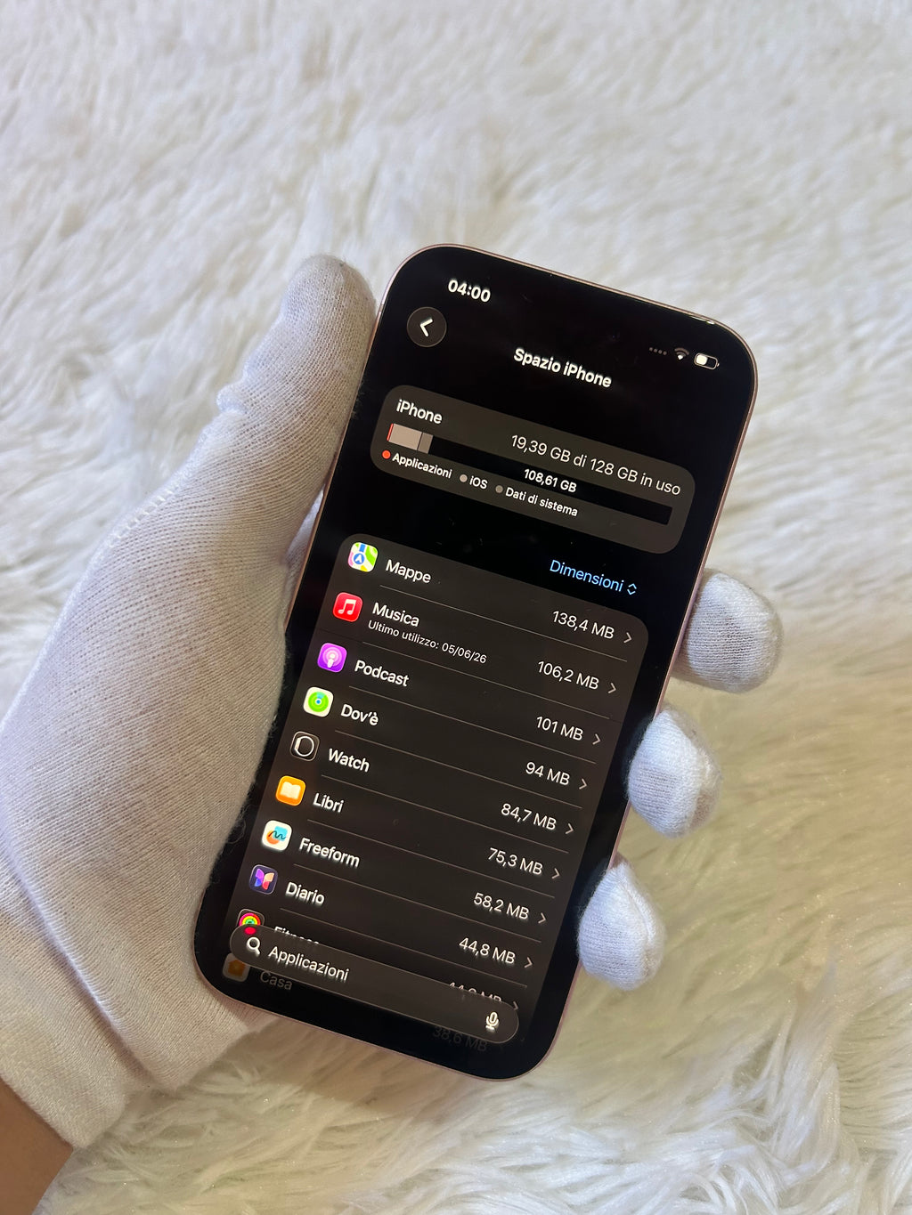 iPhone 15 128 Gb Rosa - Batteria 84%