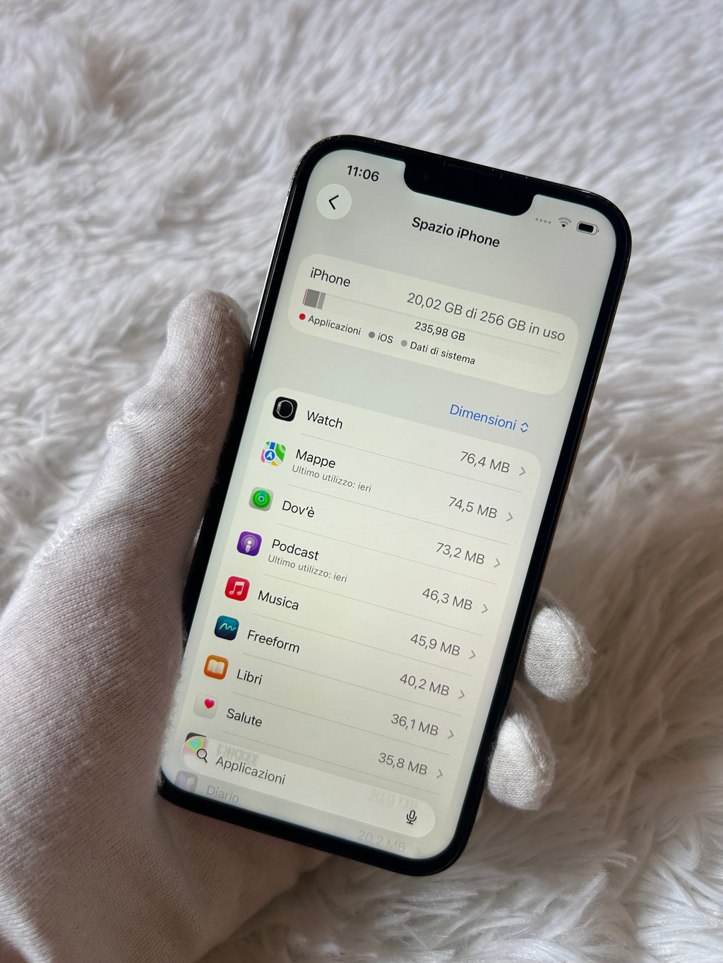 iPhone 13 Pro 256 Gb Graphite - Batteria 100%