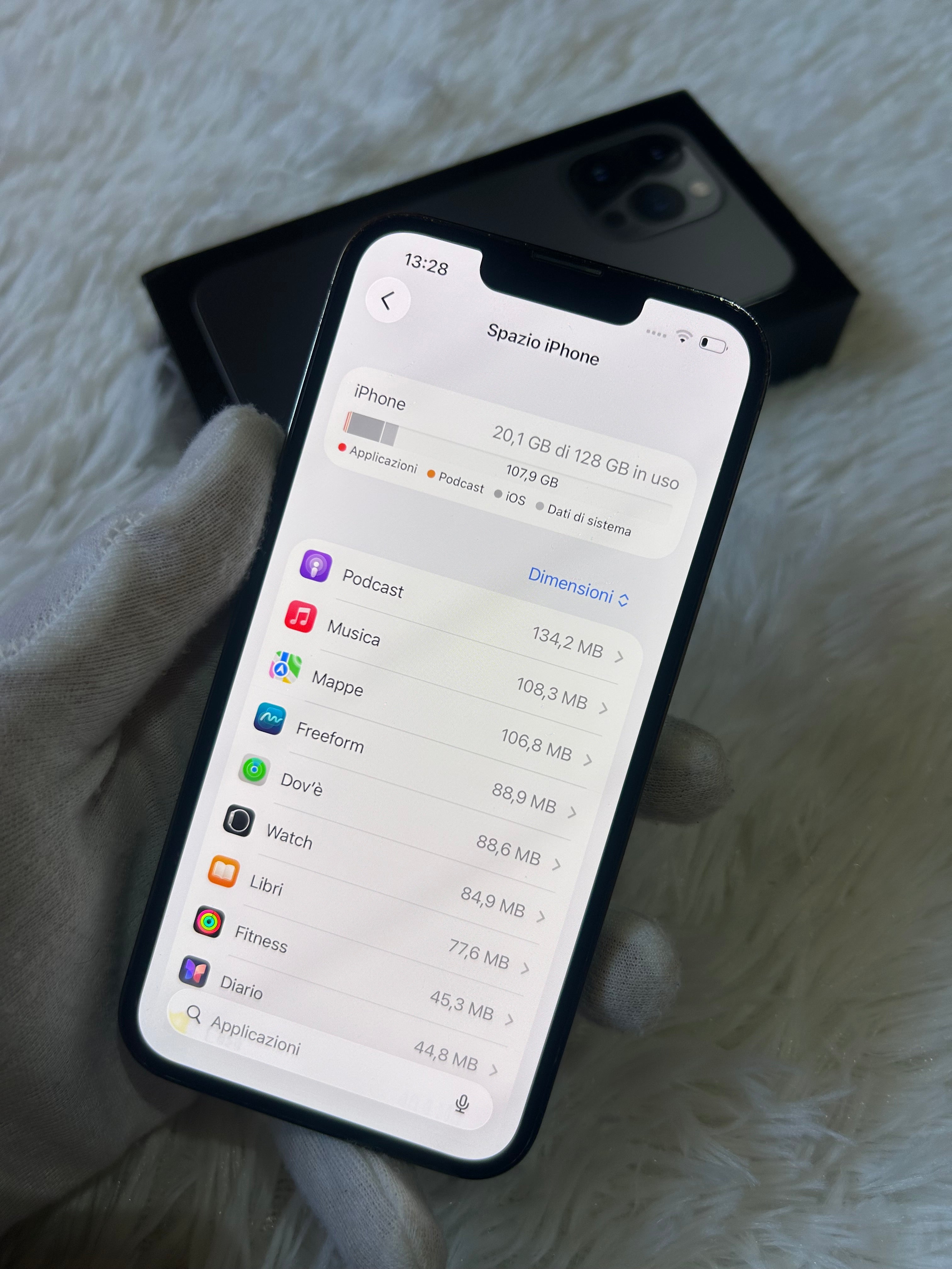iPhone 13 Pro 128 Gb Graphite - Batteria 100%