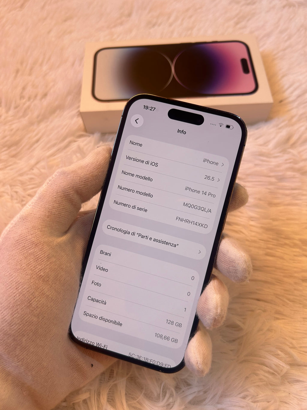 iPhone 14 Pro 128 Gb Deep Purple - Scatola Inclusa