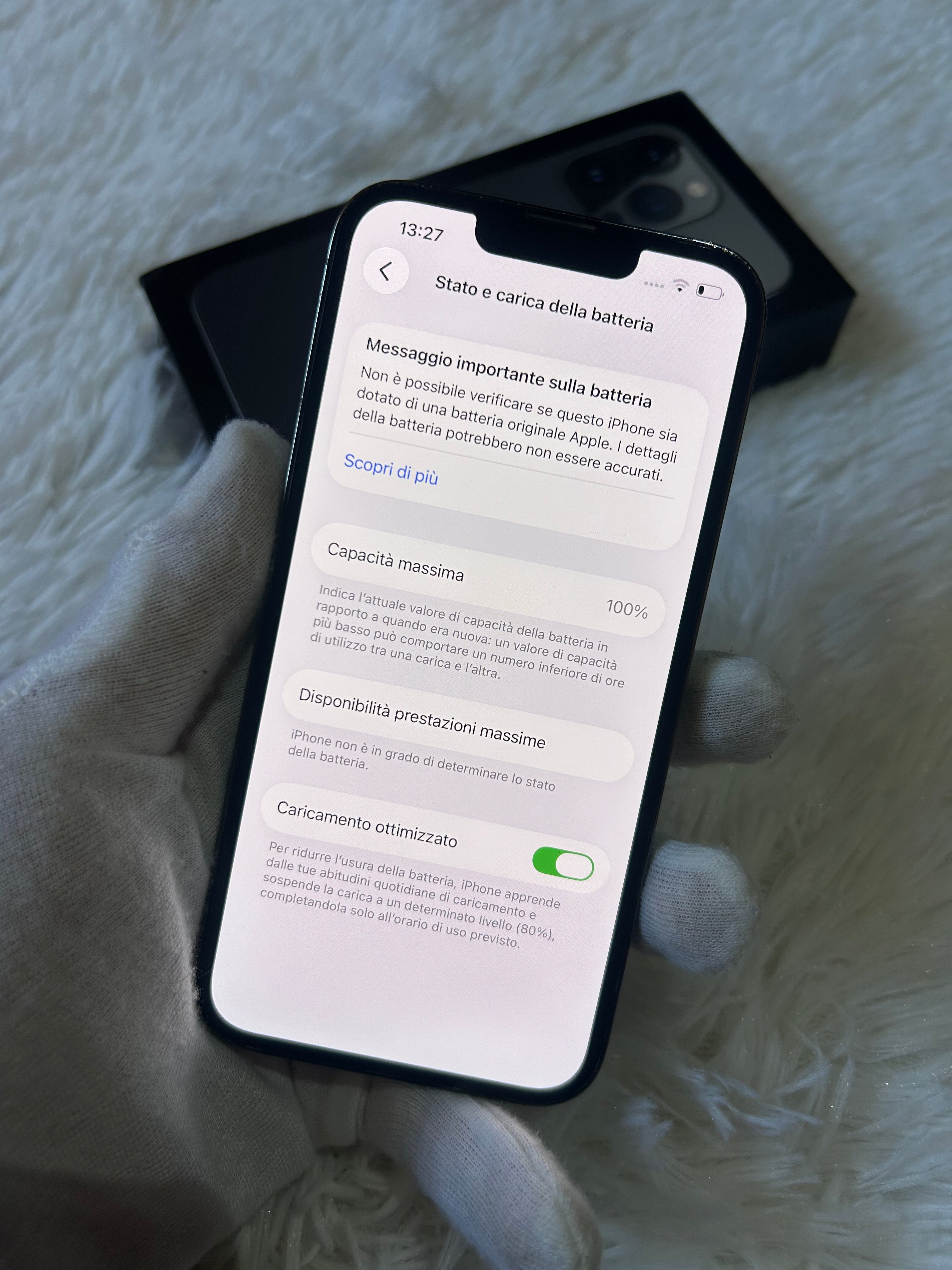 iPhone 13 Pro 128 Gb Graphite - Batteria 100%