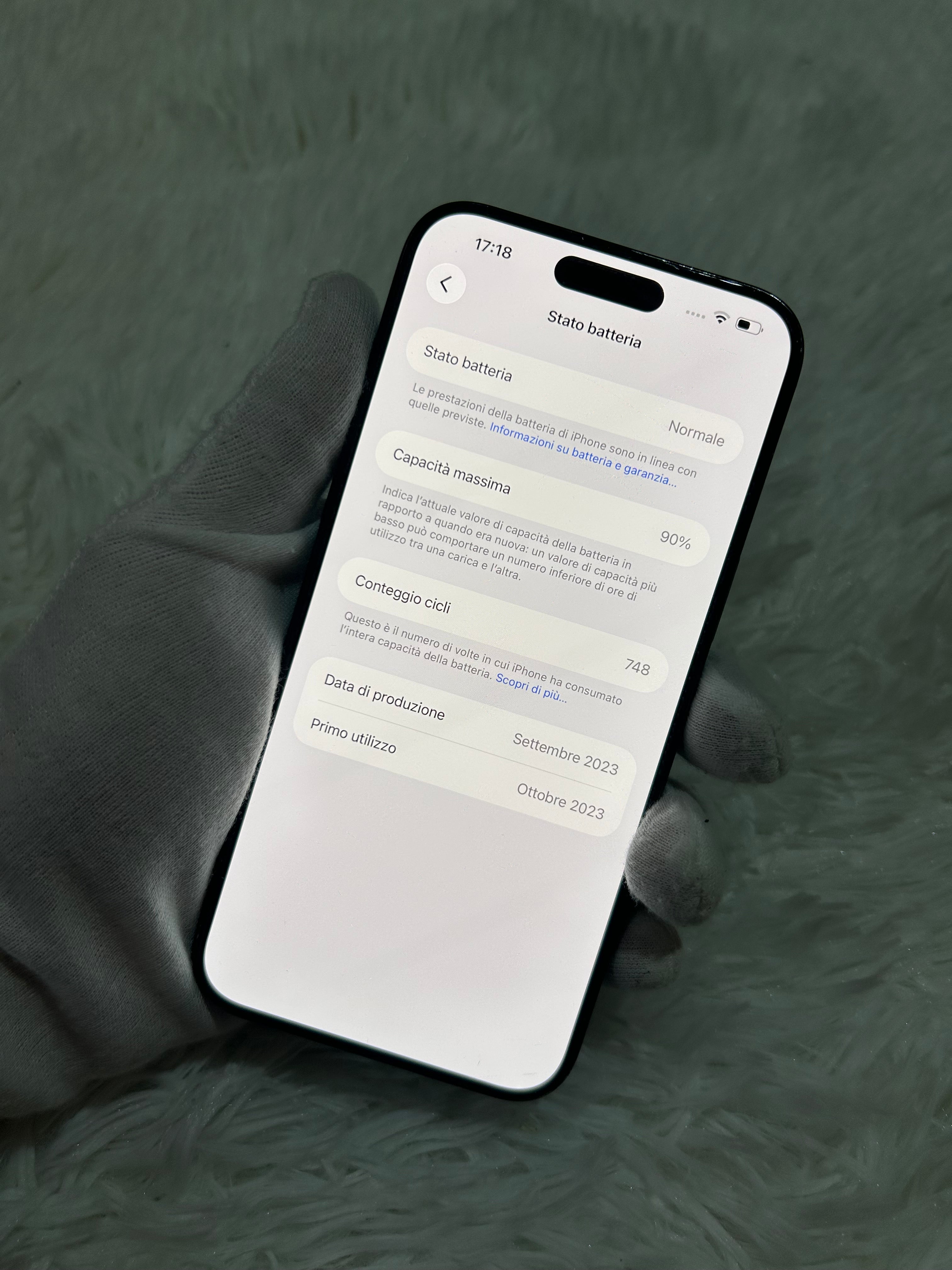 iPhone 15 Pro Max 256 Gb Titanio Blu - Batteria 90%