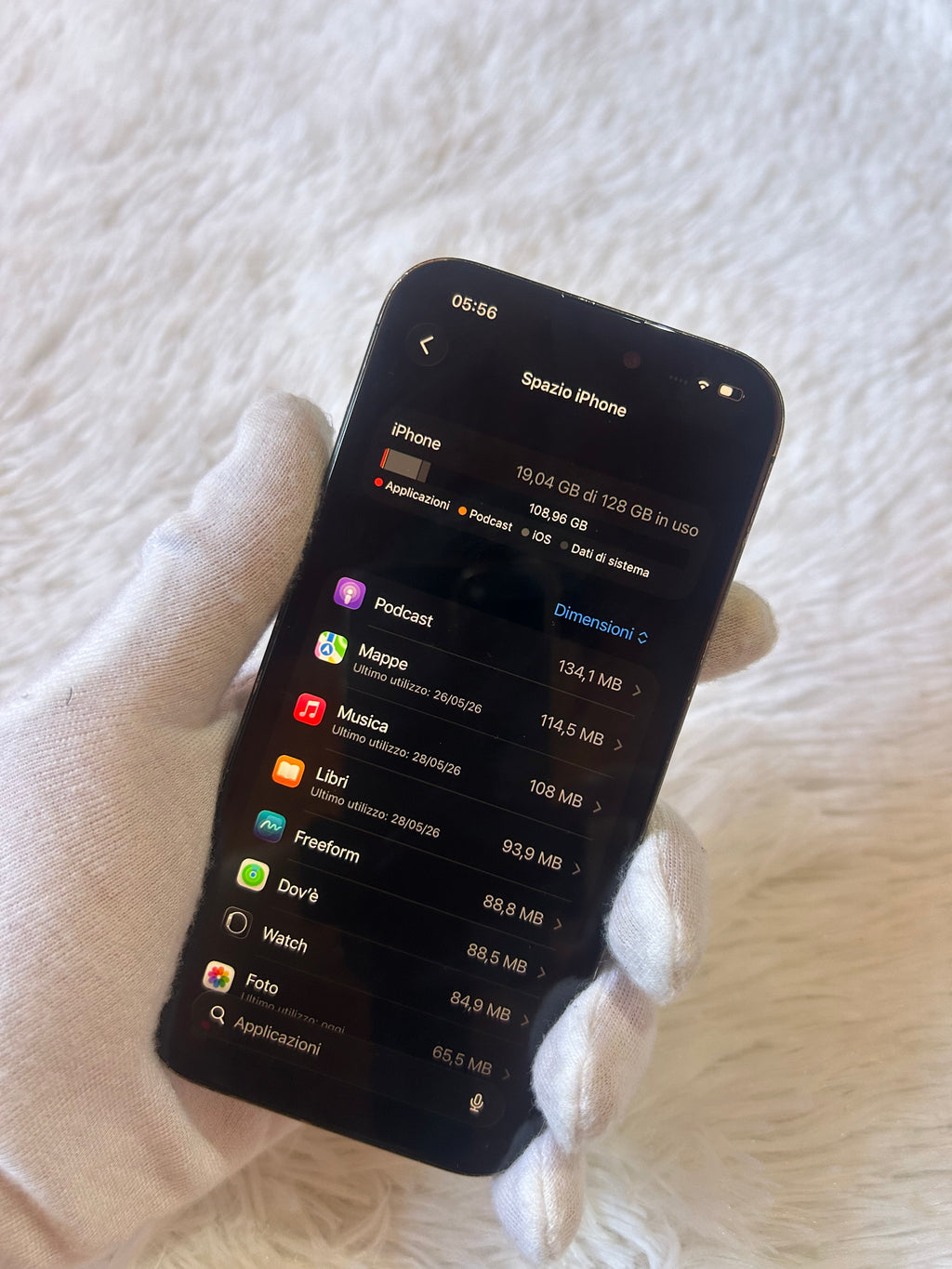 iPhone 15 Pro 128 Gb Titanio Nero - Batteria 100%