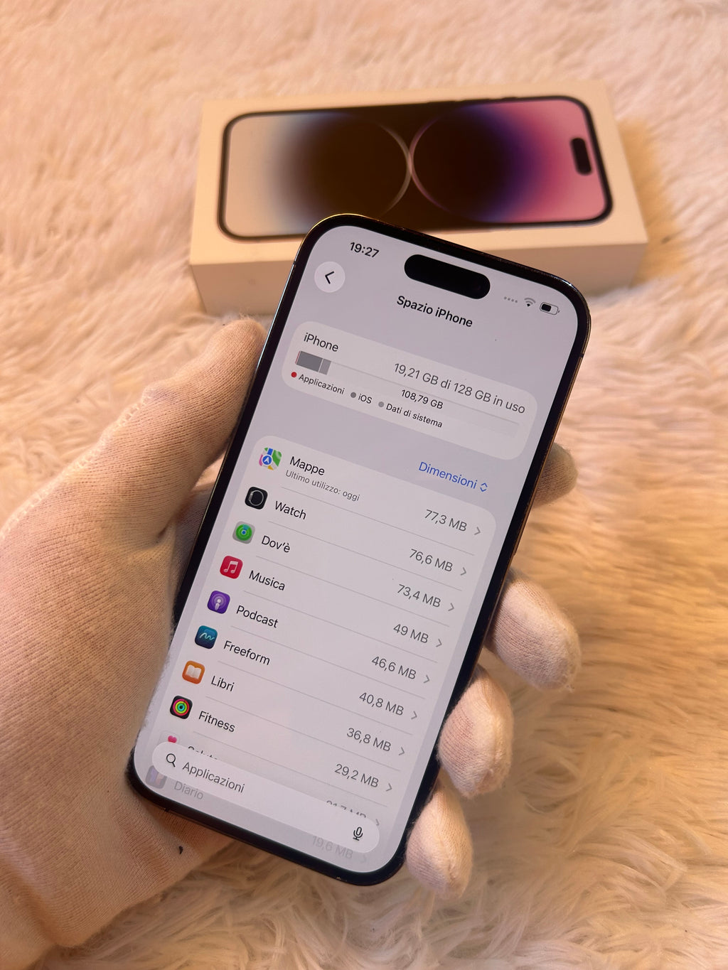 iPhone 14 Pro 128 Gb Deep Purple - Scatola Inclusa