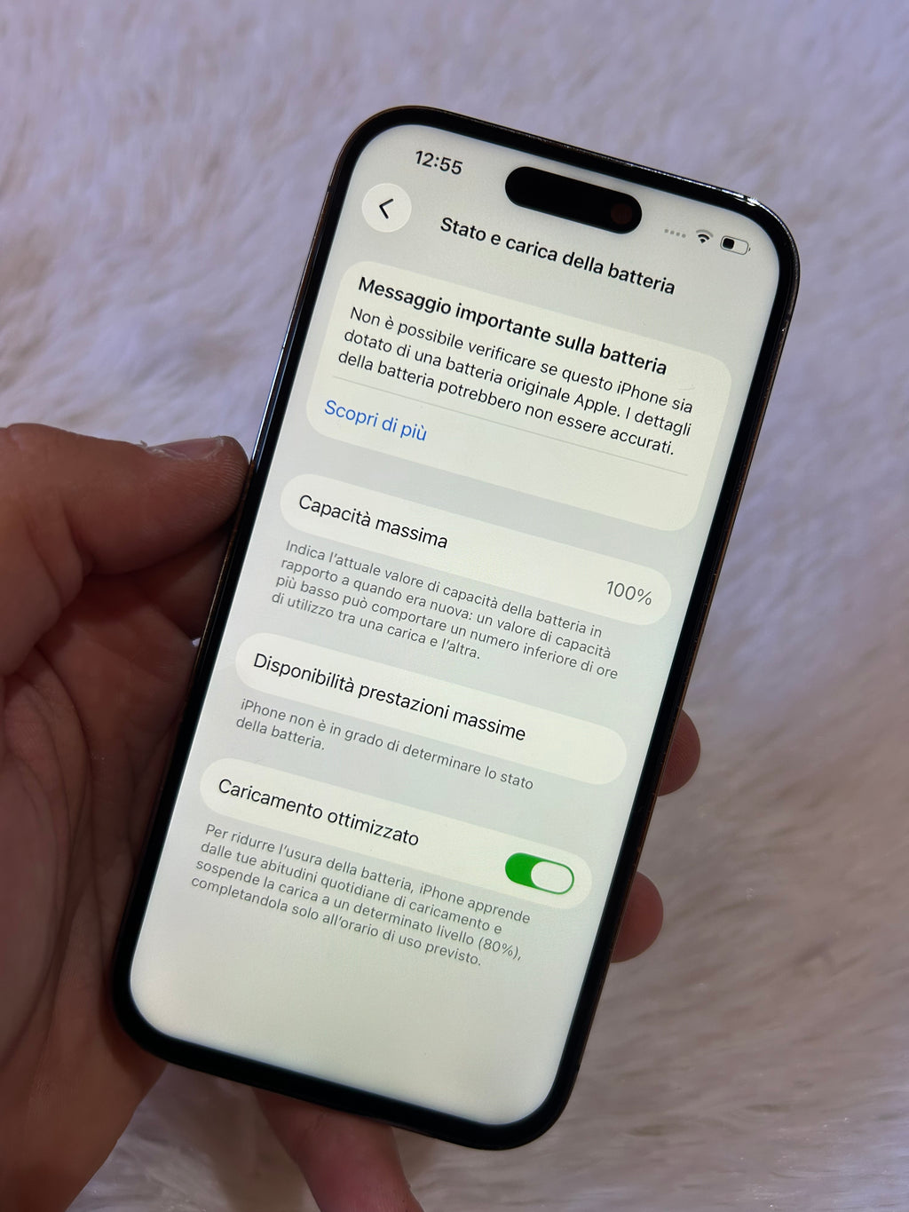 iPhone 14 Pro 128 Gb Deep Purple - Batteria 100%
