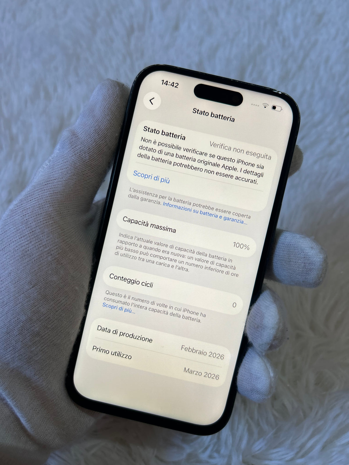 iPhone 15 Nero 128 Gb - Batteria 100%