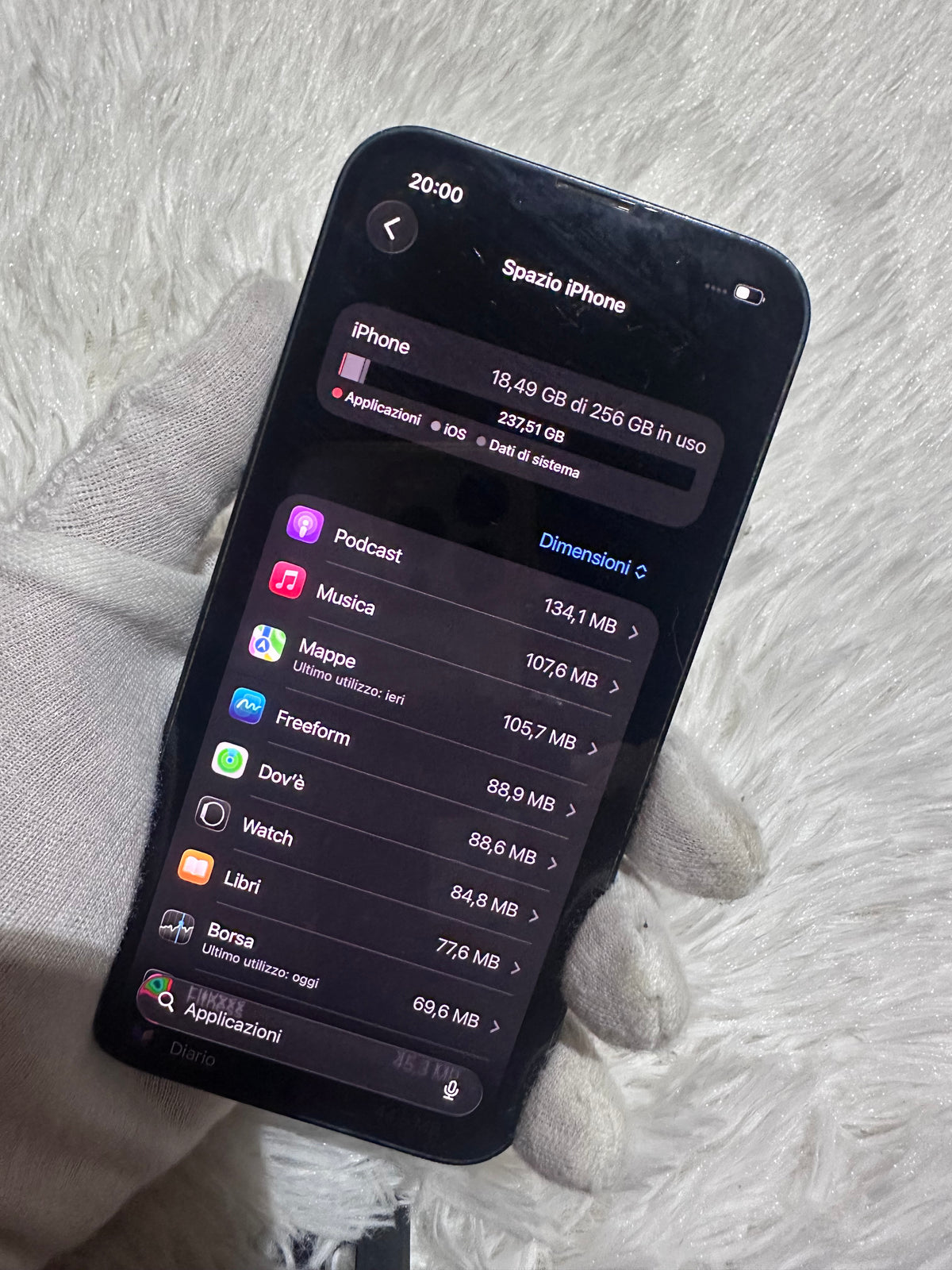iPhone 14 Midnight 256 Gb - Batteria 100%